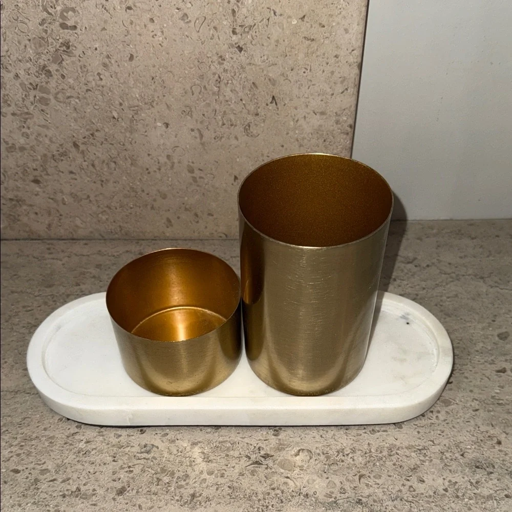 Threshold Gold Desk Organizer Set
